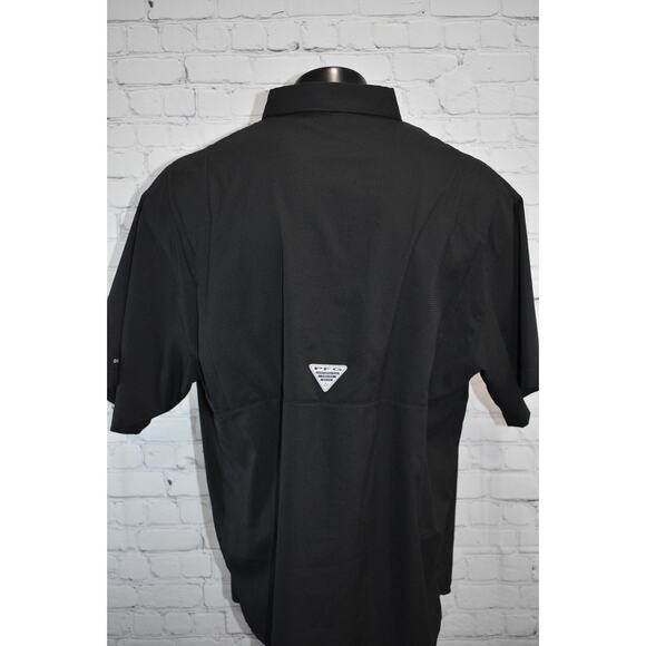 Columbia PFG Performance Fishing Gear Shirt Mens XL Black Polyester Vented - Picture 4 of 7